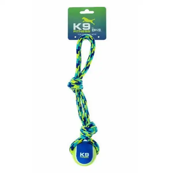 HAGEN K9 FITNESS PELOTA CON SOGA TRENZADA - HAGEN
