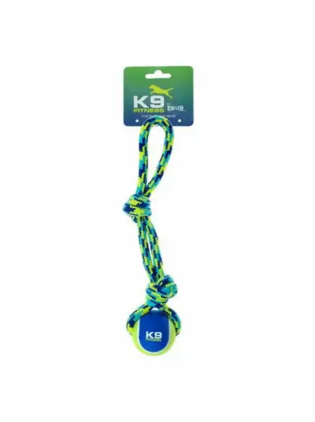 HAGEN K9 FITNESS PELOTA CON SOGA TRENZADA - HAGEN