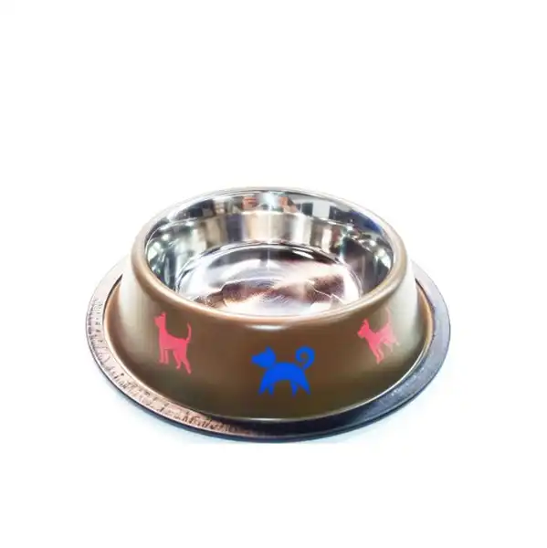 IMPORTADO COMEDERO INOX COLOR PET BOWL 18CM