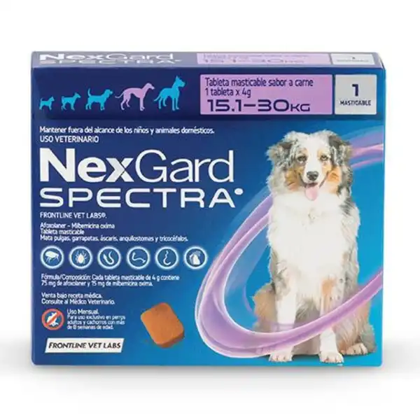 MERIAL  NEXGARD SPECTRA "L" TABL. MAST. 15 - 30KG