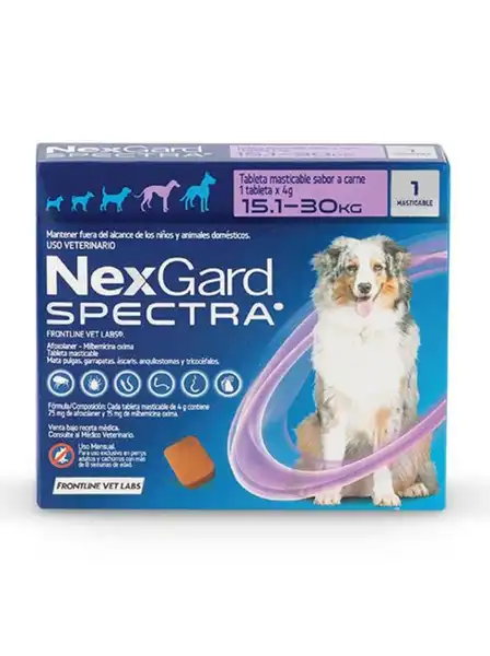 MERIAL  NEXGARD SPECTRA "L" TABL. MAST. 15 - 30KG