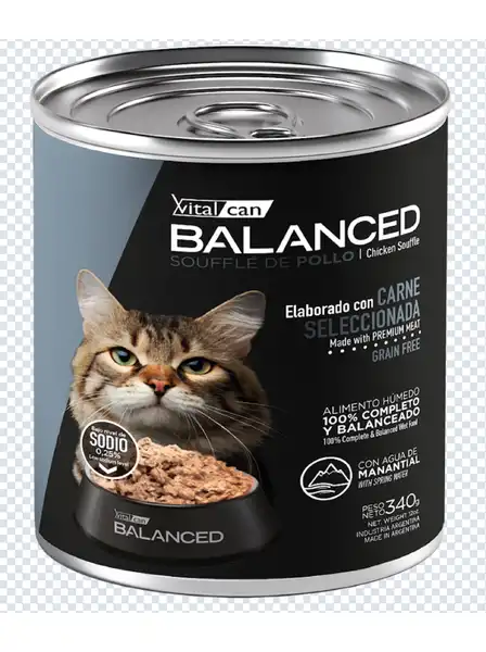 VITALCAN BALANCED SOUFFLE DE POLLO GATO SENIOR 340 GR