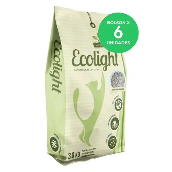 ECOLIGHT PIEDRAS SANITARIAS ECOLIGHT DRY 6 UNIDADES X 3.6 KG