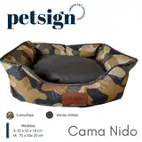 PETSIGN CAMA NIDO S - CAMUFLAJE 42X55X18CM