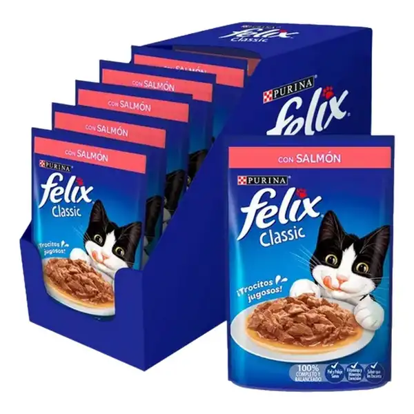 FELIX POUCH SESACIONES DE SALMON EN SALSA (CAJA X 15 UNIDADES)