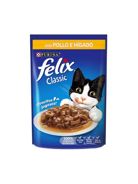 FELIX POUCH SABOR POLLO 85 GRS. 