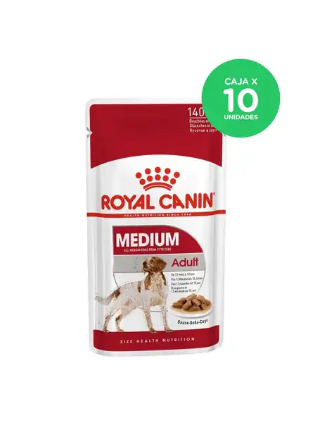 ROYAL MEDIUM ADULT POUCH 140GR (CAJA X 10)