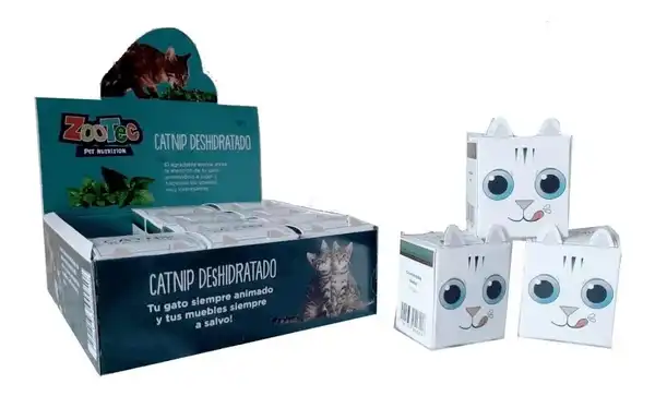 ZOOTEC CATNIP DESHIDRATADO X12 UNIDADES