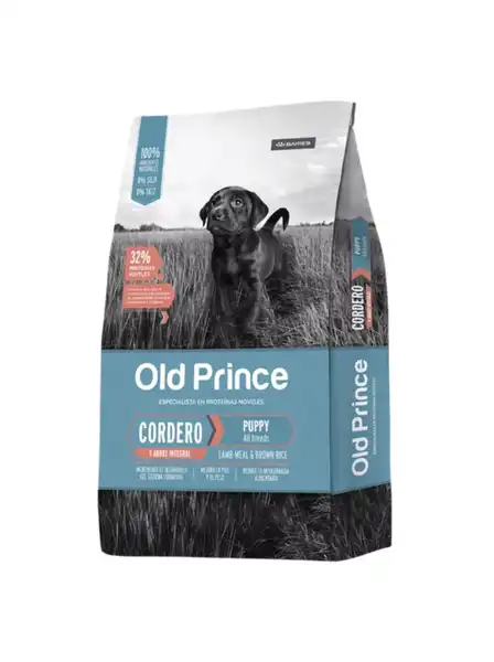 OLDPRINCE NOVEL CORDERO Y ARROZ CACHORRO 15KG