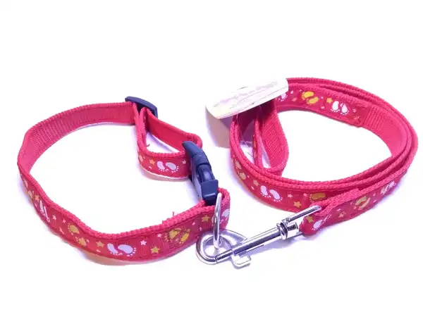 PER-ROS CONJUNTO COLLAR Y CORREA ESTAMPADO N2