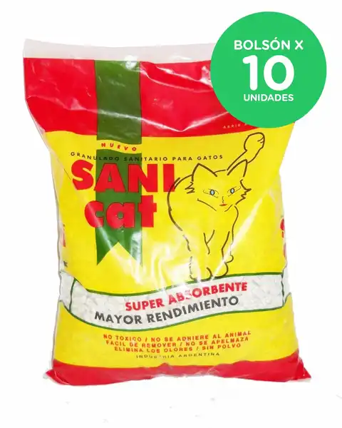 SANICAT PIEDRAS SANITARIAS 2KG BOLSON (X10 UNIDADES)