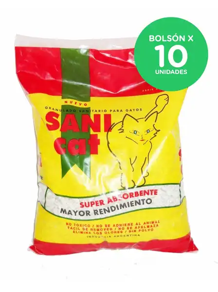 SANICAT PIEDRAS SANITARIAS 2KG BOLSON (X10 UNIDADES)