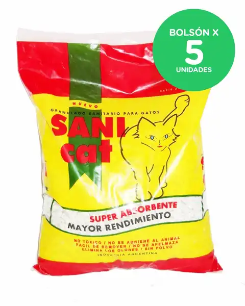 SANICAT PIEDRAS SANITARIAS 4KG BOLSON (5 UNIDADES)