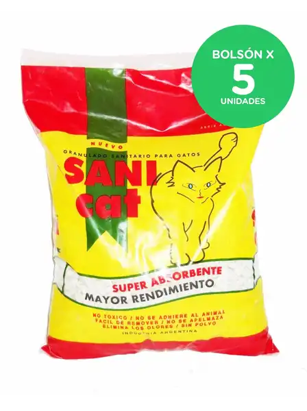 SANICAT PIEDRAS SANITARIAS 4KG BOLSON (5 UNIDADES)