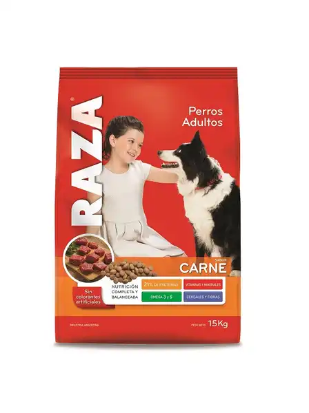 RAZA PERROS SABOR CARNE 15KG