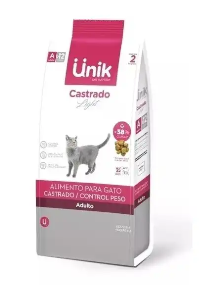 UNIK GATO ADULTO CONTROL DE PESO/CASTRADOS 2KG 