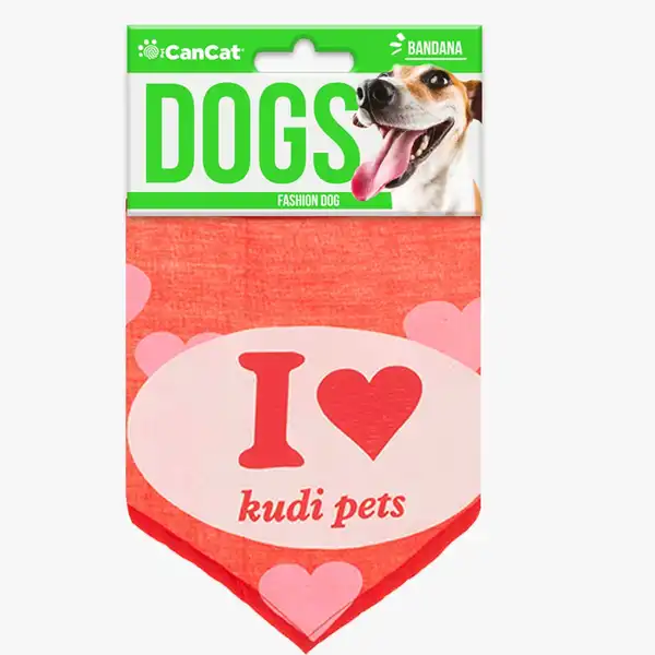 CAN CAT DOGS BANDANA LOVE 5008