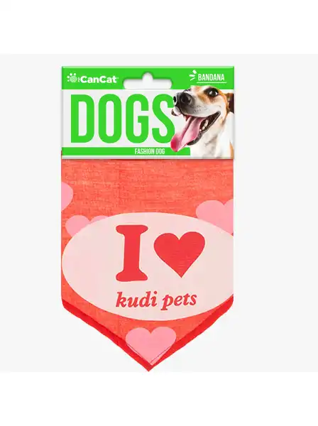 CAN CAT DOGS BANDANA LOVE 5008