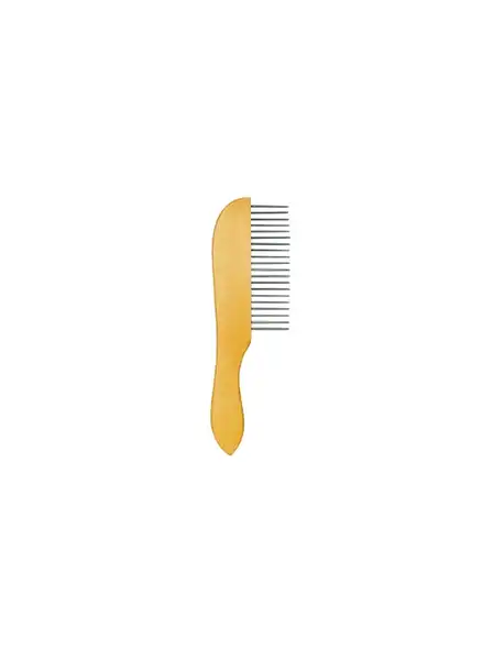 PER-ROS PEINE 20 DIENTES LARGOS MANGO MADERA  