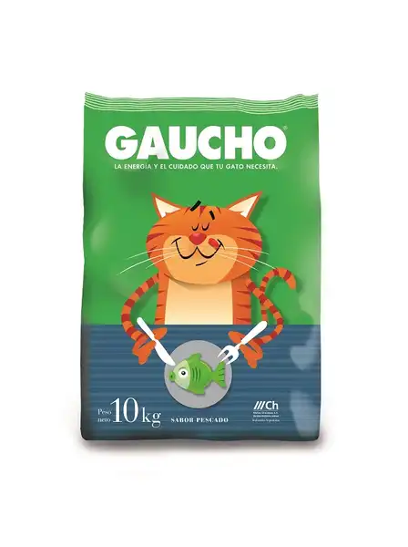 GAUCHO GATO ADULTO SABOR PESCADO 10 KG