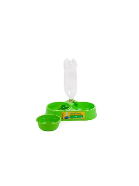 FAMILY PETS COMEDERO DOBLE CON BEBEDERO A ROSCA