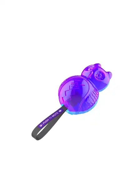 GIGWI OWL PUSH TO MUTE VIOLETA/AZUL