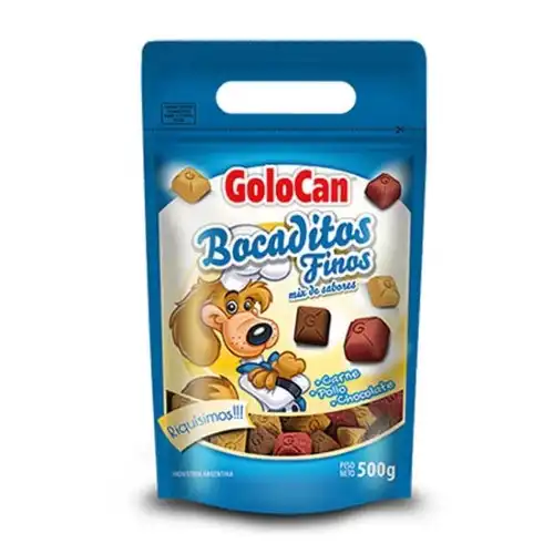 GOLOCAN BOCADITOS FINOS CARNE POLLO CHOCOLATE 500GRS