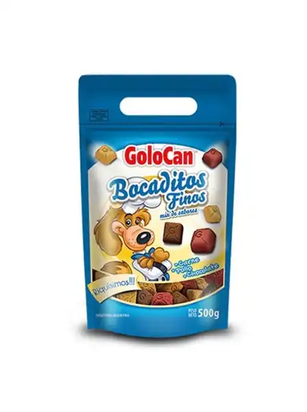 GOLOCAN BOCADITOS FINOS CARNE POLLO CHOCOLATE 500GRS