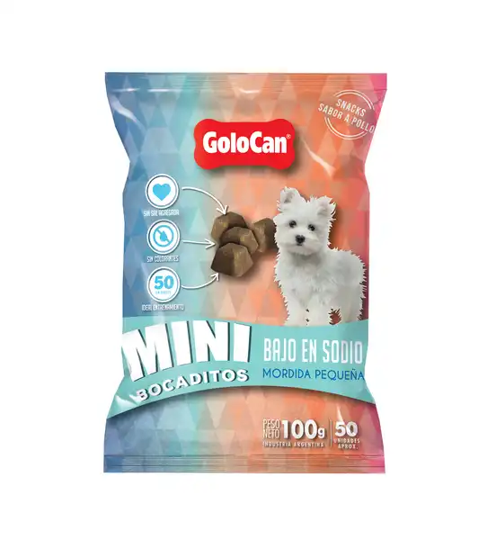 GOLOCAN MINI BOCADITOS BAJO EN SODIO 100GRS
