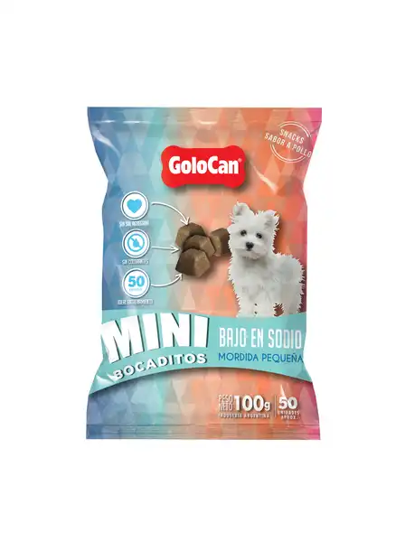 GOLOCAN MINI BOCADITOS BAJO EN SODIO 100GRS