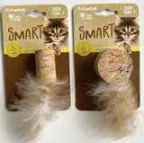 CAN CAT JUGUETE CORCHO CON PLUMAS - ECO TOY 