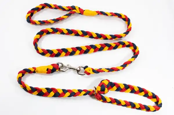 MODEL CONJUNTO CORREA 1.2MT Y COLLAR POLIPROPILENO TRENZADO 5001