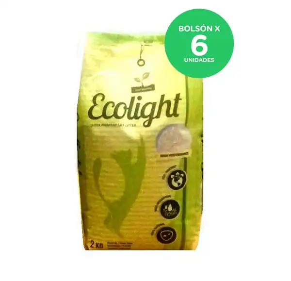 ECOLIGHT PIEDRAS SANITARIAS ECOLIGHT DRY 2KG (X6 UNIDADES)