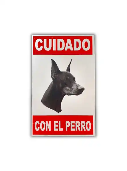 CAFRAN Cartel Cuidado Doberman
