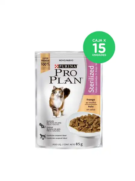 PROPLAN POUCH STERILIZED CAT 85GRS CAJA X 15 UNIDADES
