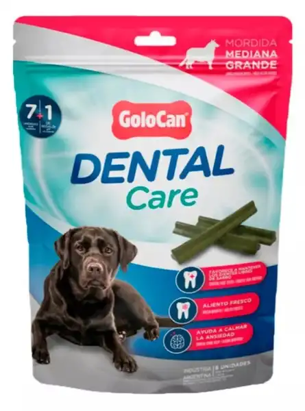 Snack Golocan Dental Care Mordida Mediana/grande por Unidad para Perros