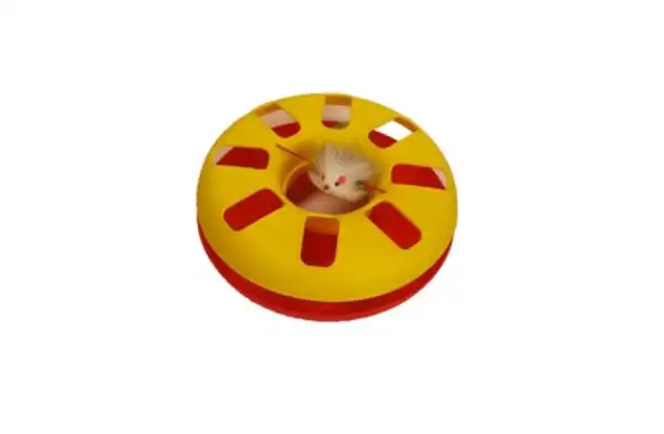 PER-ROS PLASTICAT CIRCULAR CON RATON ELASTICO Y PELOTA - 