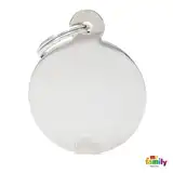 MY FAMILY MEDALLA BASIC CHROME BIG ROUND BRASS MFB16