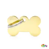 MY FAMILY MEDALLA BASIC GOLD SMALL BONE GOLDEN BRASS MFB02