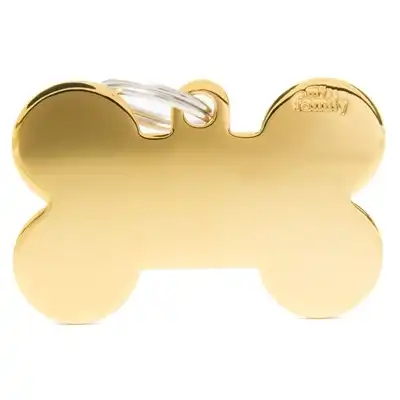 MY FAMILY MEDALLA BASIC GOLD BIG BONE GOLDEN BRASS MFB07