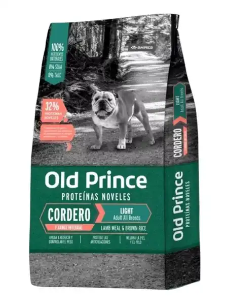 OLDPRINCE NOVEL CORDERO Y ARROZ ADULTOS LIGHT 3 KG 