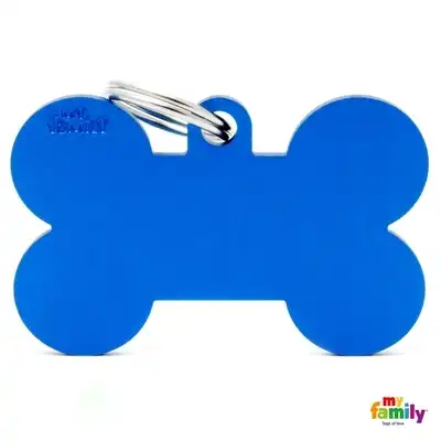 MY FAMILY MEDALLA BASIC XL BLUE XL ALUMINUM BONE MFBXL01