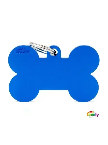 MY FAMILY MEDALLA BASIC XL BLUE XL ALUMINUM BONE MFBXL01