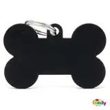 MY FAMILY MEDALLA BASIC XL BONE ALUMINUM BLACK MFBXL05
