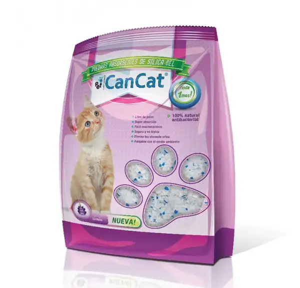 CAN CAT PIEDRAS DE SILICA GEL 3,8 LITROS LAVANDA