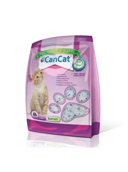 CAN CAT PIEDRAS DE SILICA GEL 3,8 LITROS LAVANDA