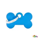 MY FAMILY MEDALLA BASIC SMALL BONE ALUMINUM BLUE MFB03