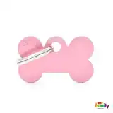 MY FAMILY MEDALLA BASIC SMALL BONE ALUMINUM PINK MFB04