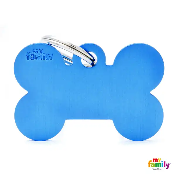 MY FAMILY MEDALLA BASIC BIG BONE ALUMINUM BLUE MFB08