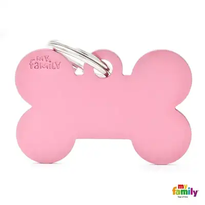 MY FAMILY MEDALLA BASIC BIG BONE ALUMINUM PINK MFB09
